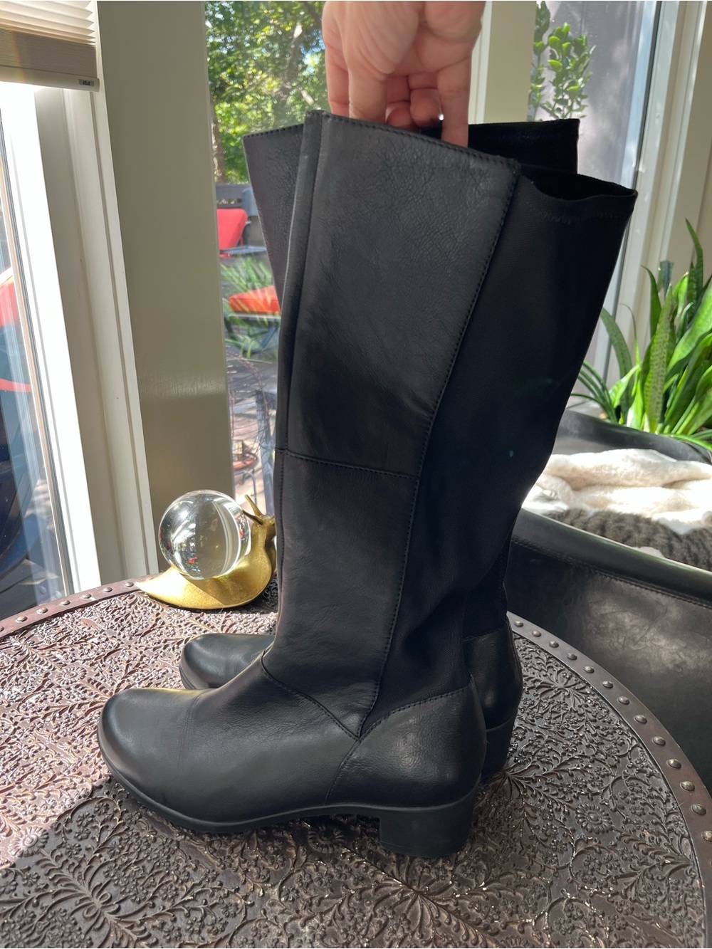 DANSKO CELESTINE TALL LEATHER BLACK BOOTS 41 10.5-11 - Picture 7 of 14